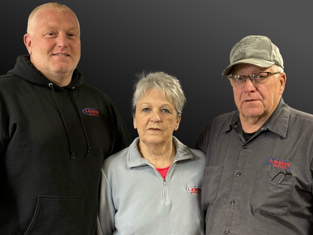 Corey, Wanda and Dennis Lewis of Lewis Bros Inc